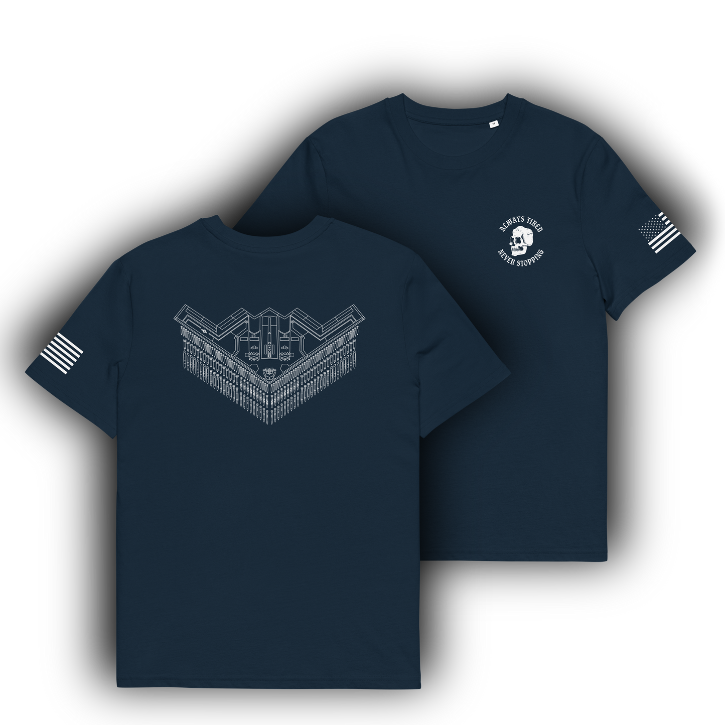B2 Bomber Shirt Back Print Heavier T