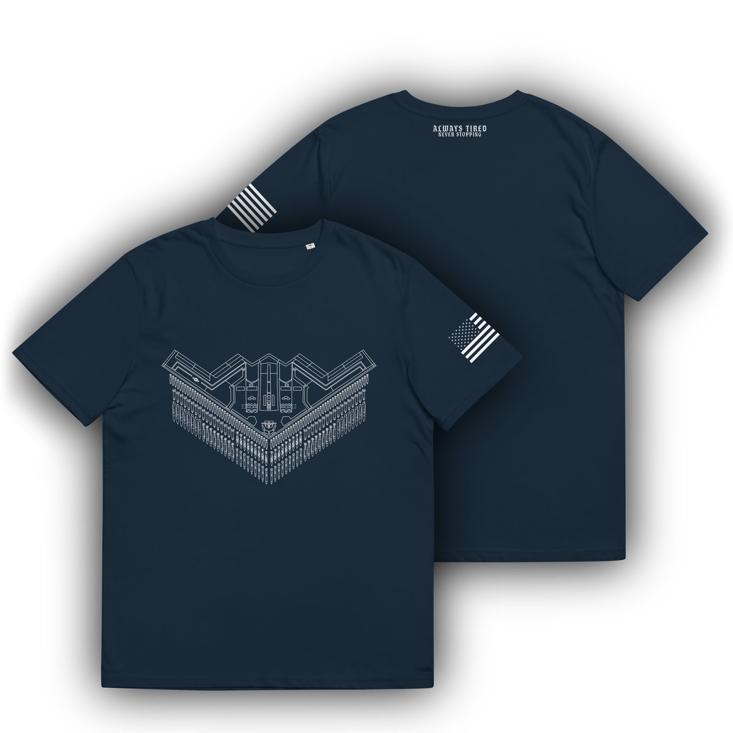 B2 Bomber Shirt Front Print Heavier T