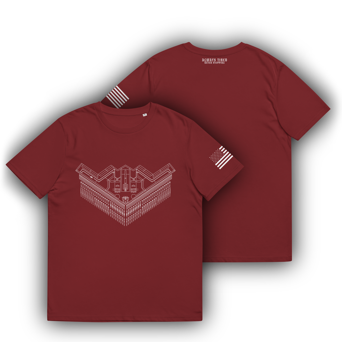 B2 Bomber Shirt Front Print Heavier T