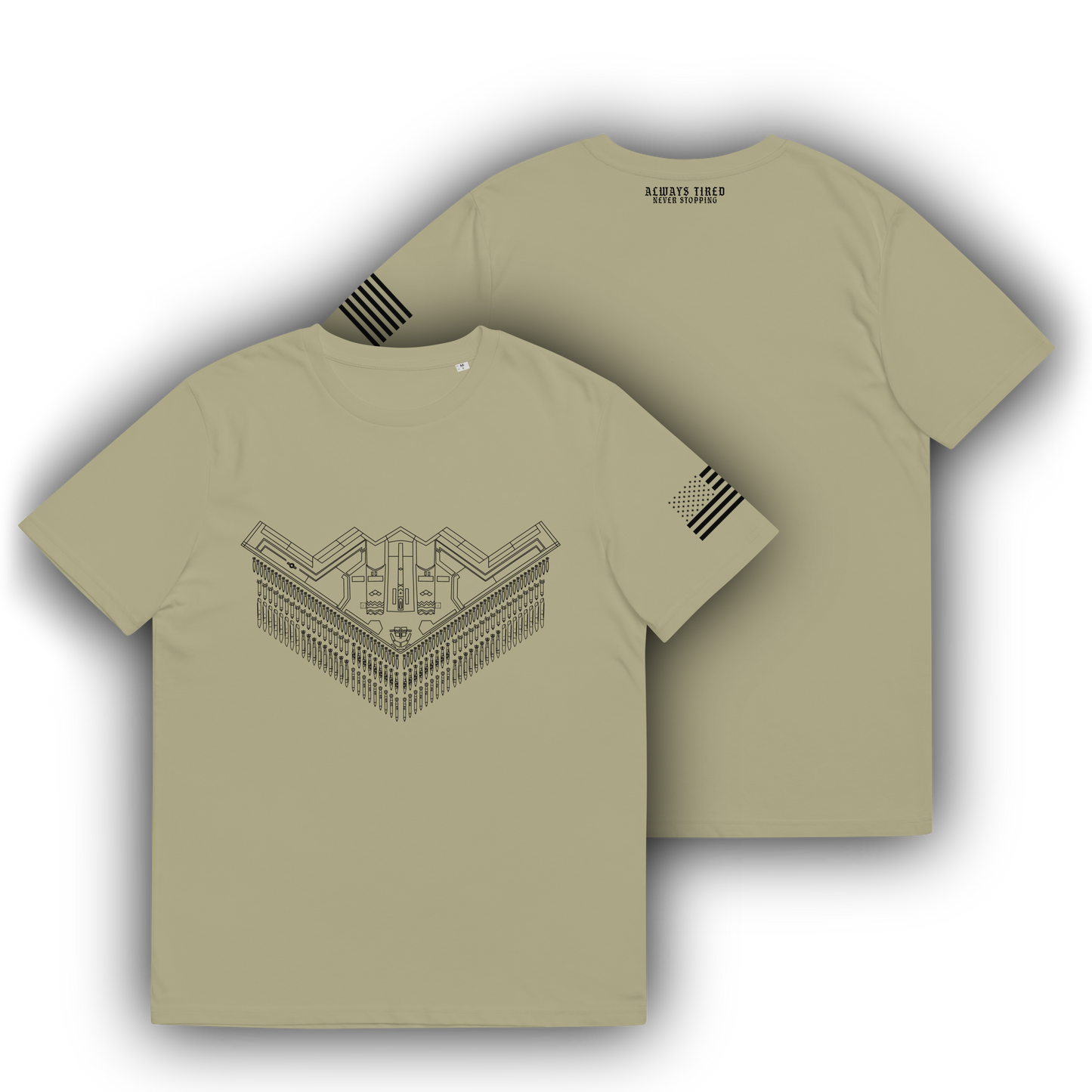 B2 Bomber Shirt Front Print Heavier T