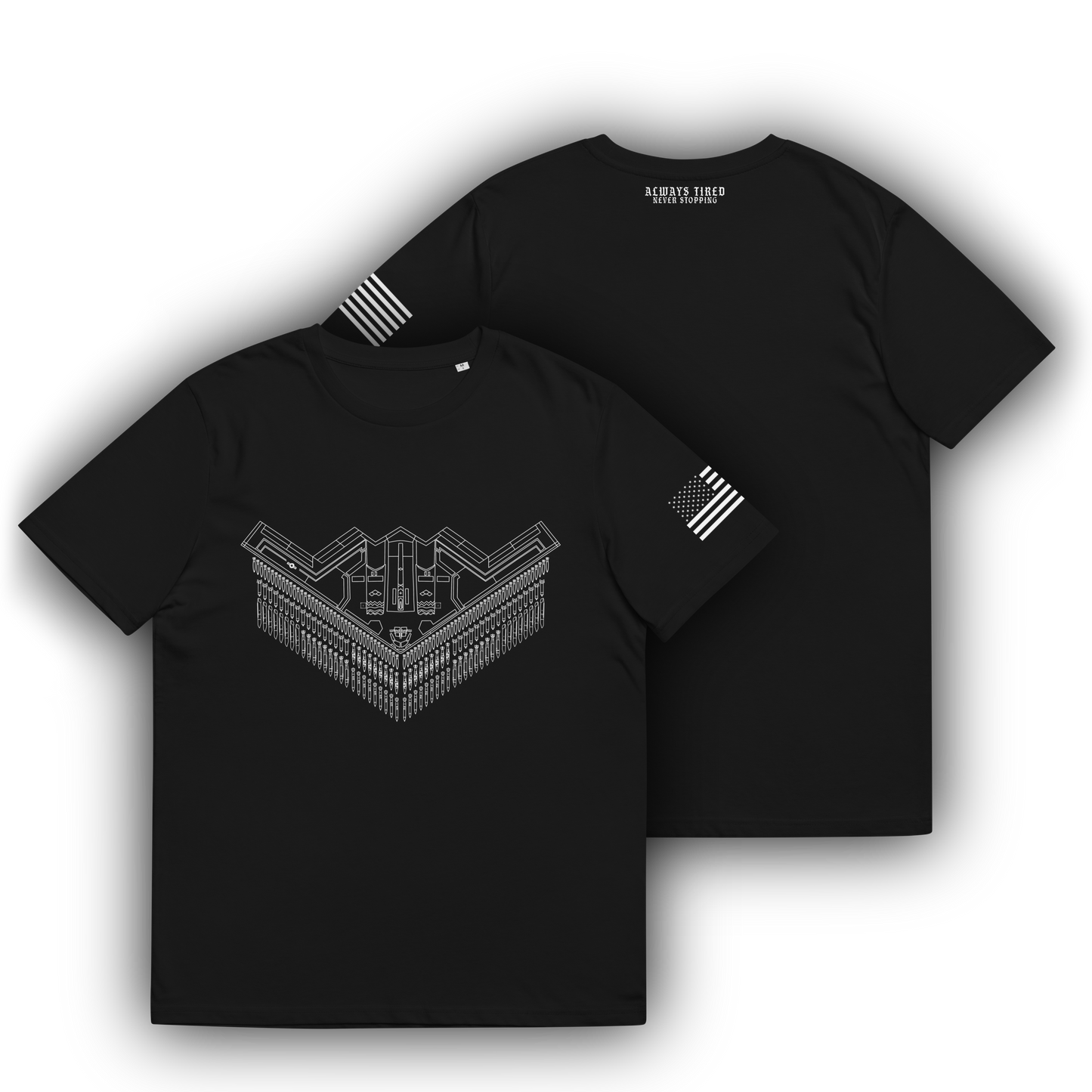 B2 Bomber Shirt Front Print Heavier T