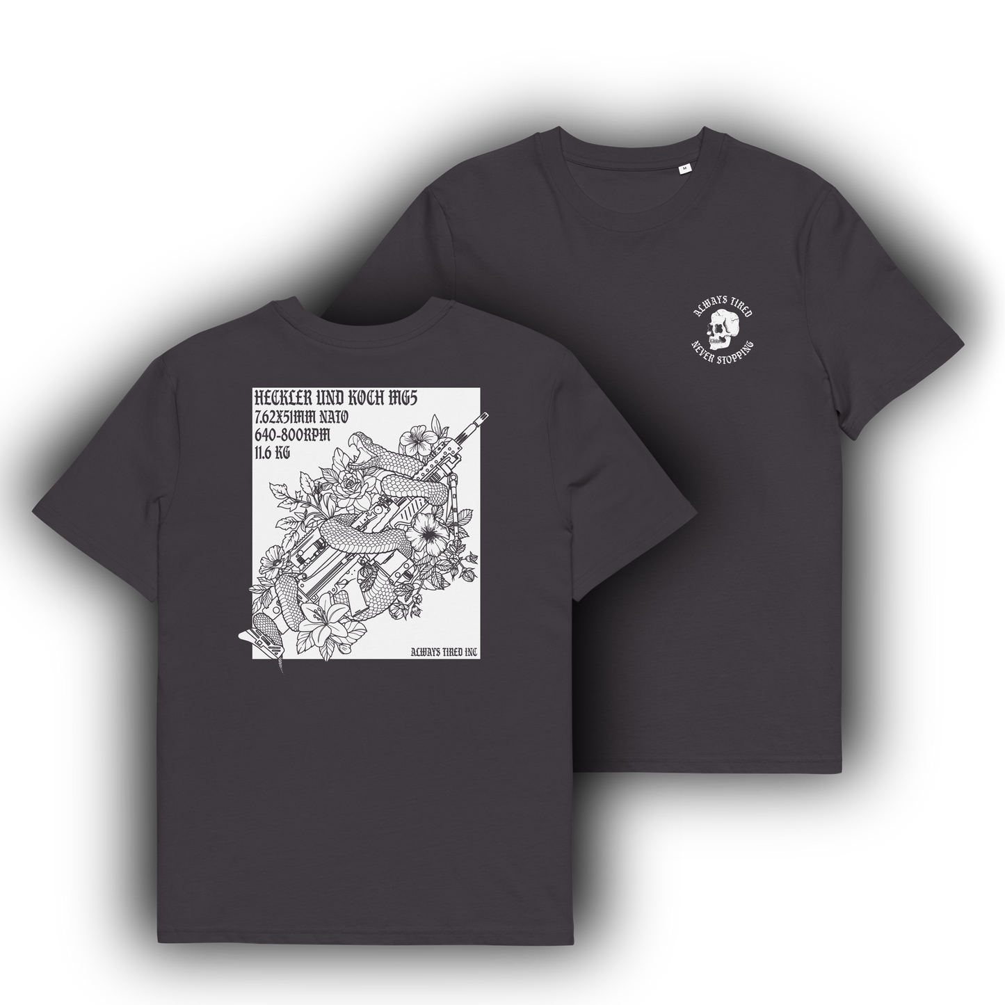 MG5 Shirt Black/White Heavier T