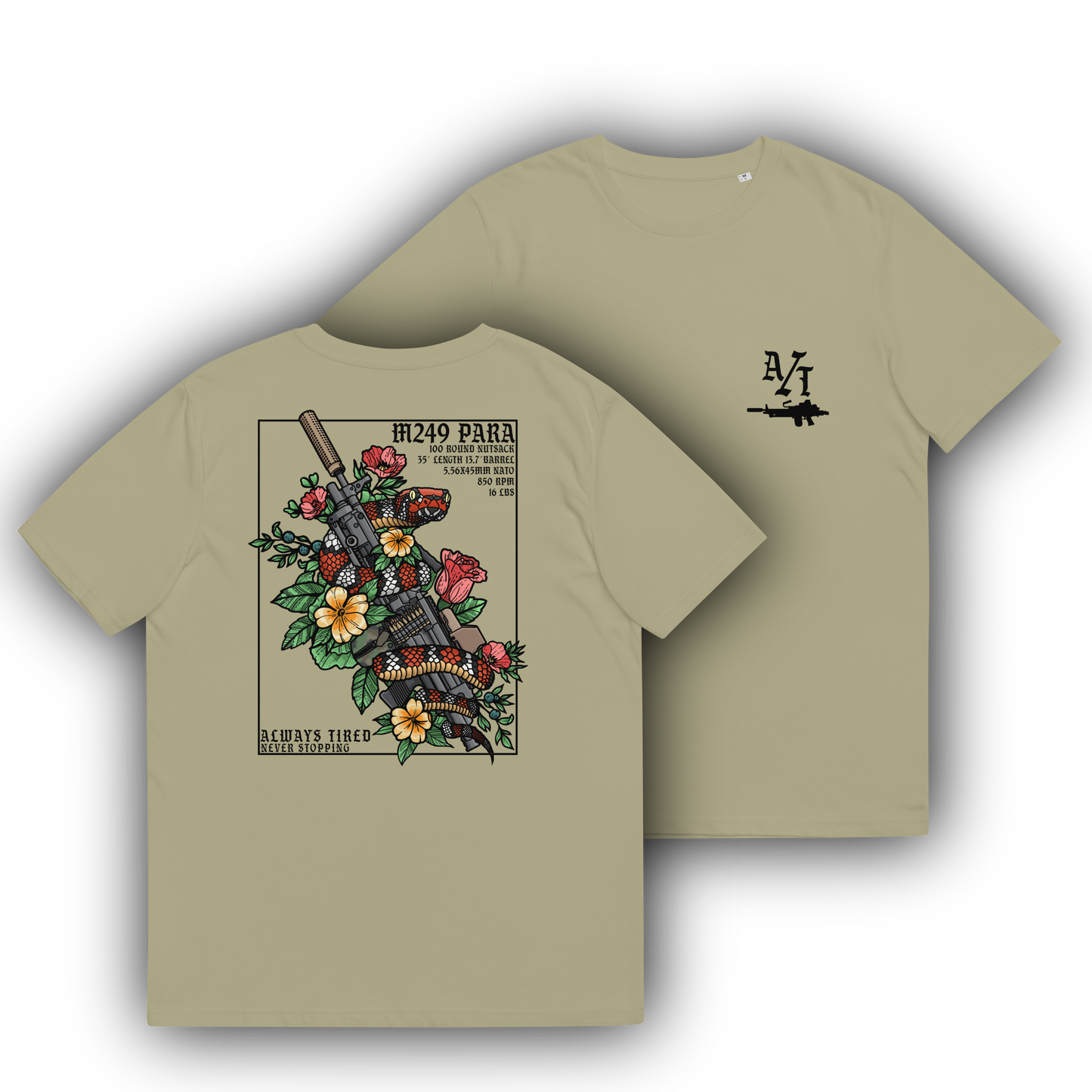 M249 Colored Back Print Heavier T