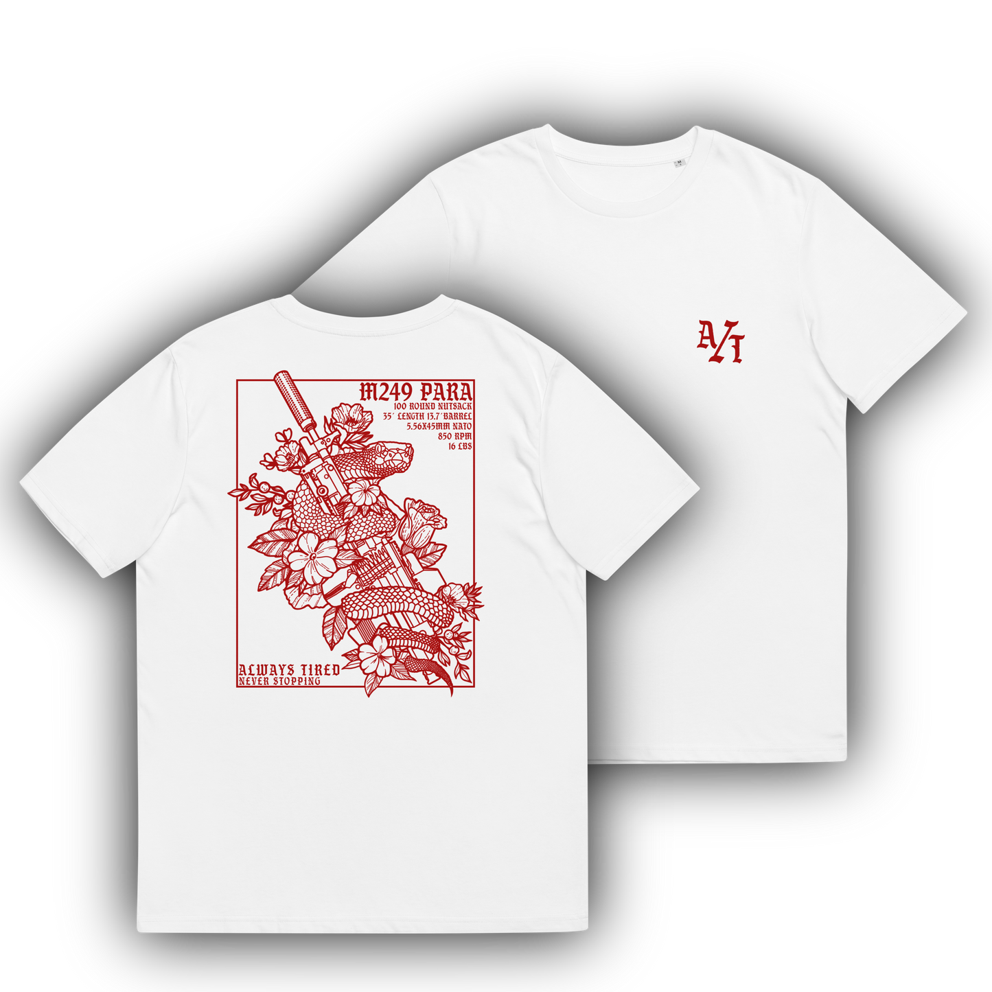 M249 Red Back Print Heavier T