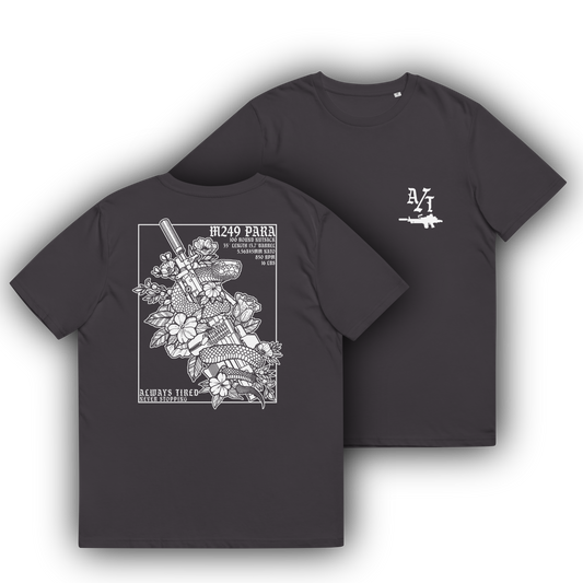 M249 White Back Print Heavier T