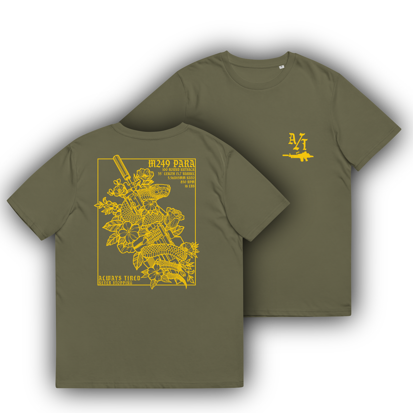 M249 Yellow Back Print Heavier T