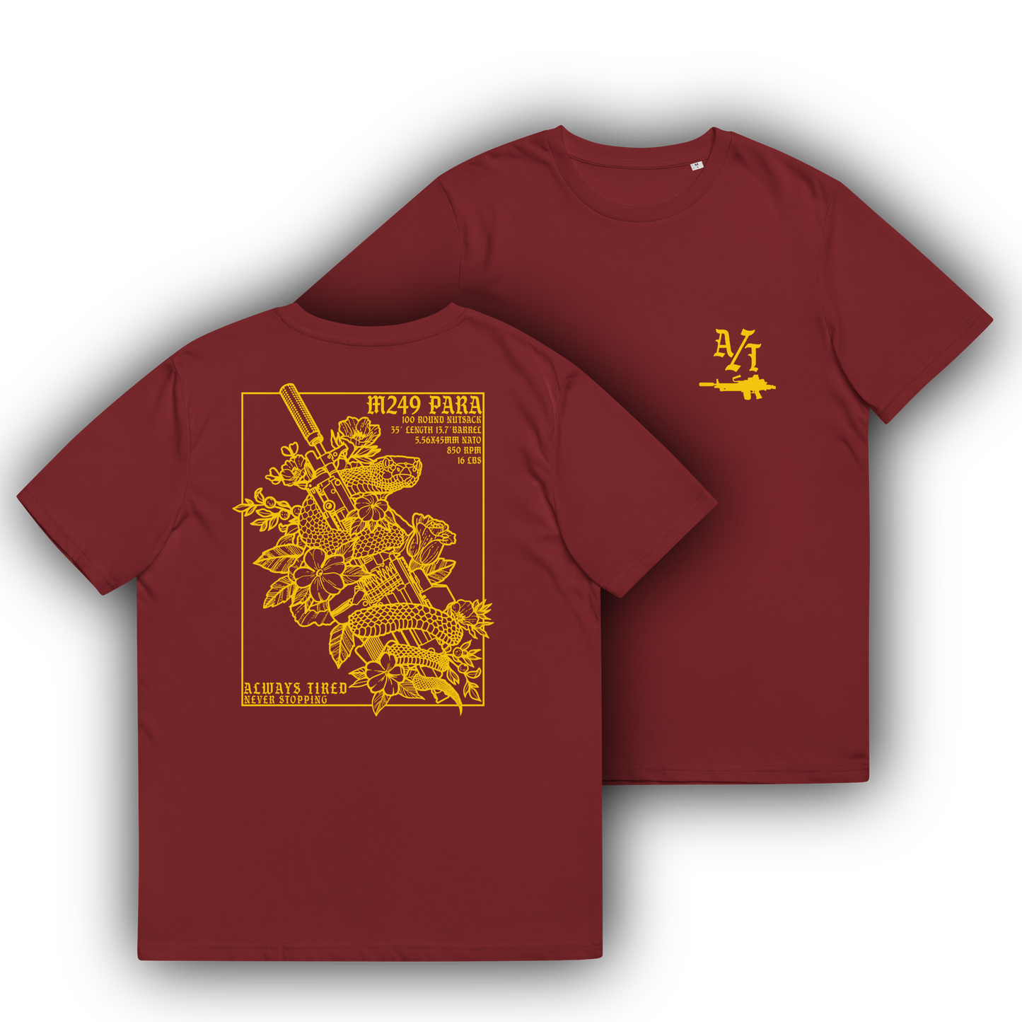 M249 Yellow Back Print Heavier T