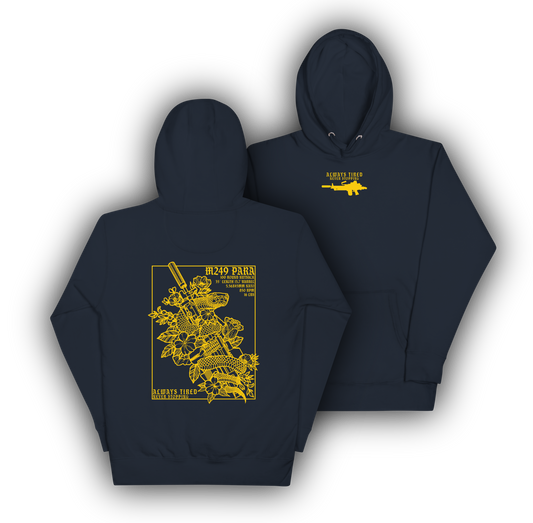 M249 Yellow Back Print Hoodie