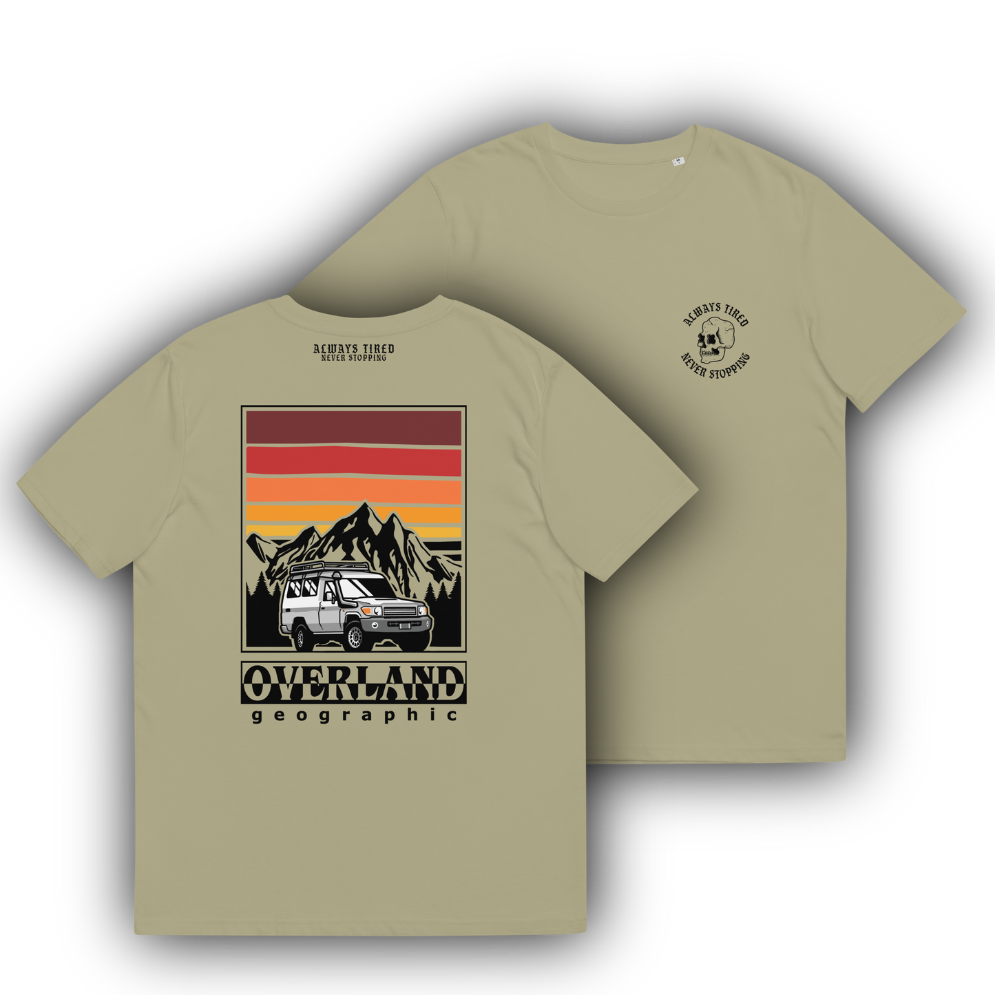 Land Cruiser 78 Overland Back Print Heavier T
