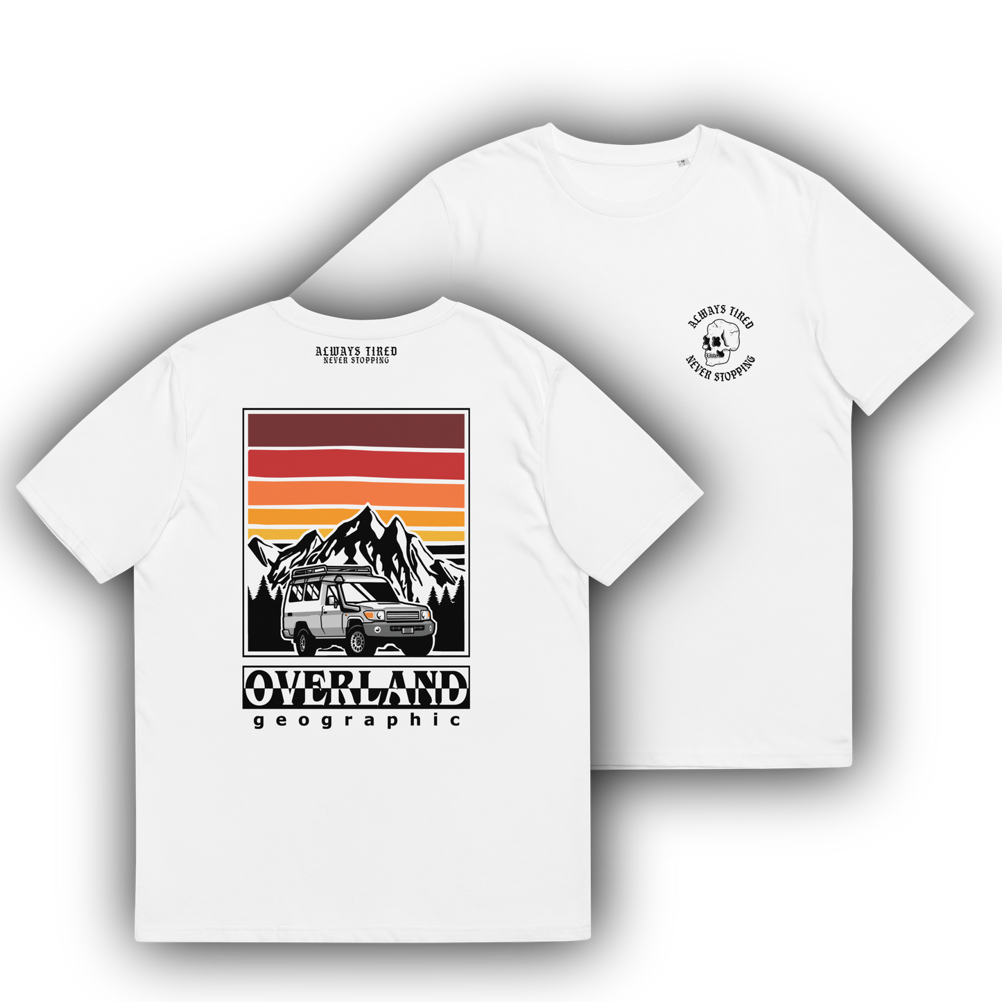 Land Cruiser 78 Overland Back Print Heavier T