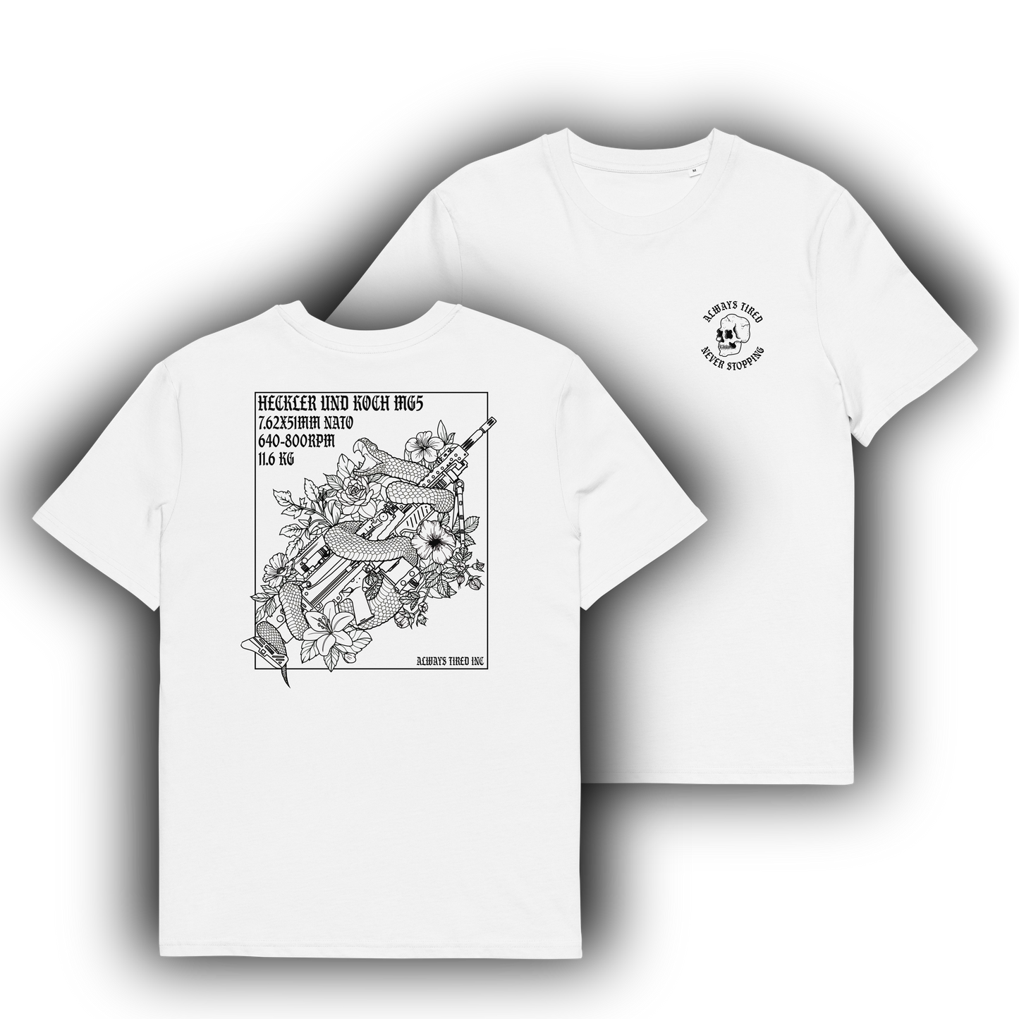 MG5 Shirt Black/White Heavier T