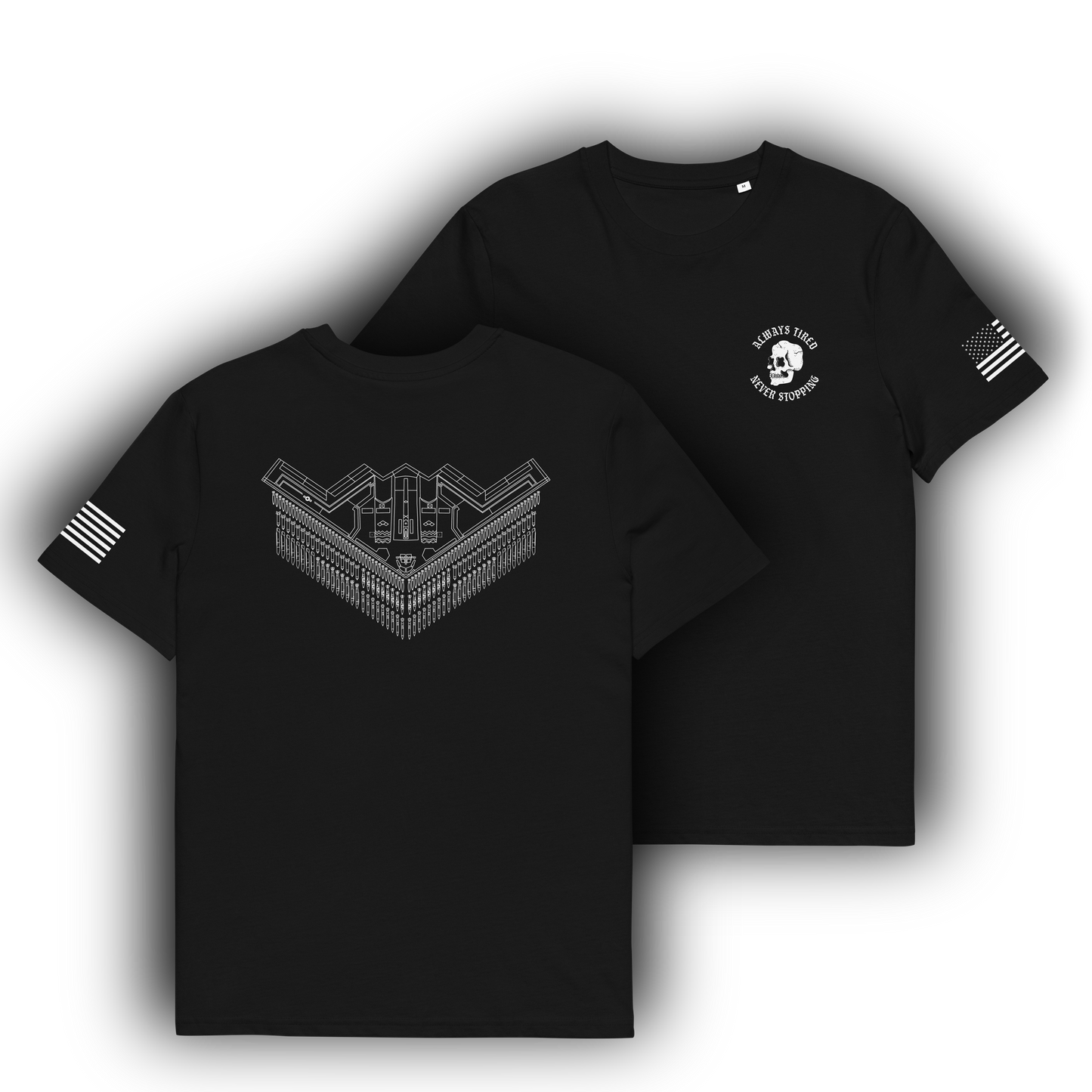 B2 Bomber Shirt Back Print Heavier T