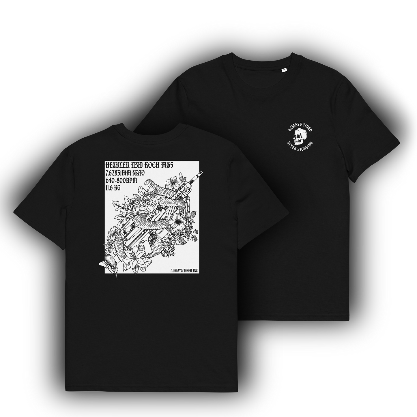 MG5 Shirt Black/White Heavier T