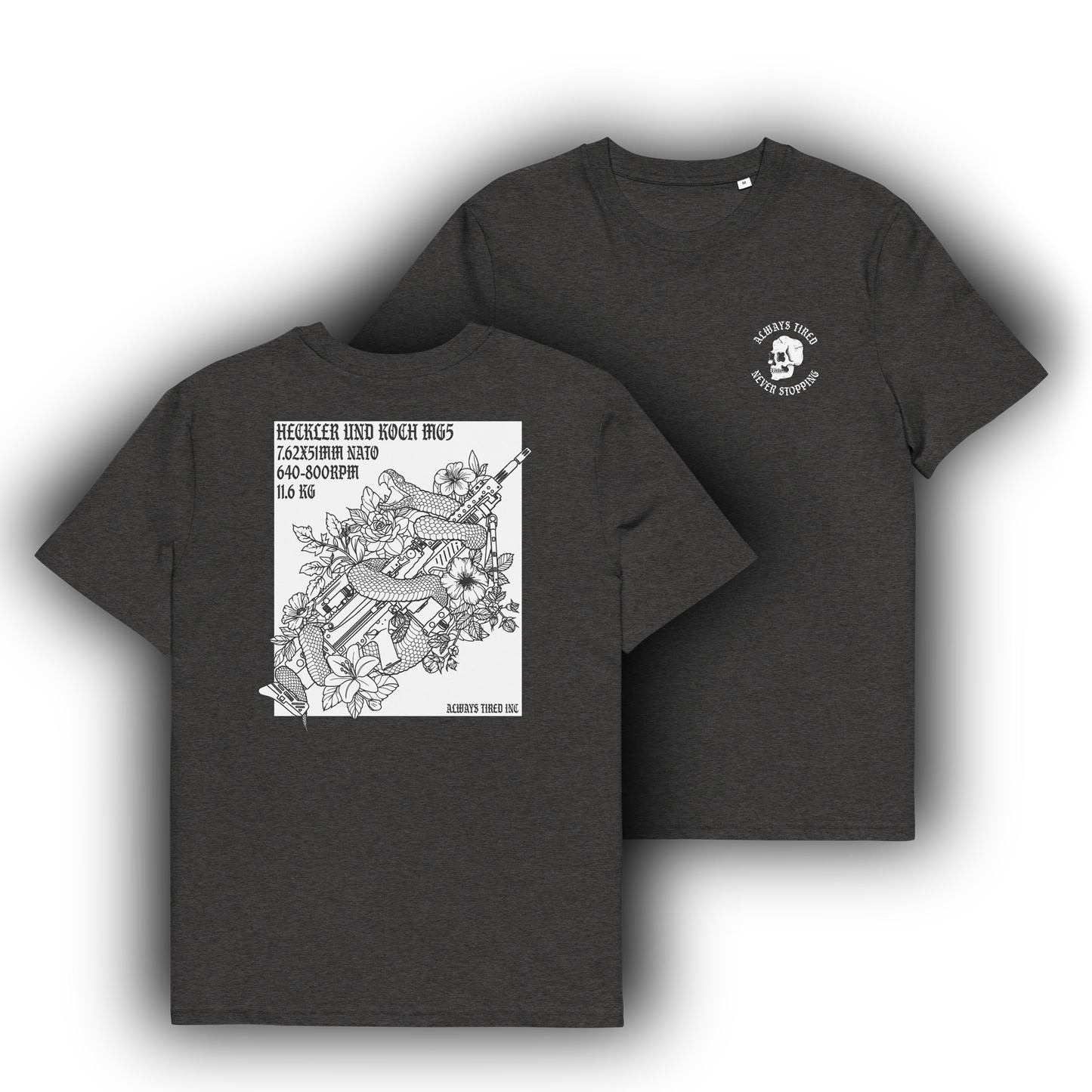 MG5 Shirt Black/White Heavier T