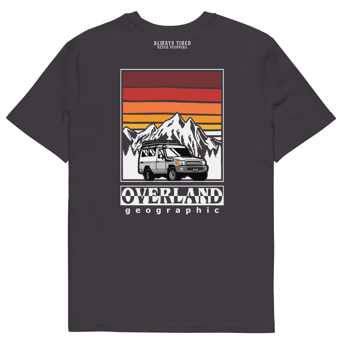 Land Cruiser 78 Overland Back Print Heavier T