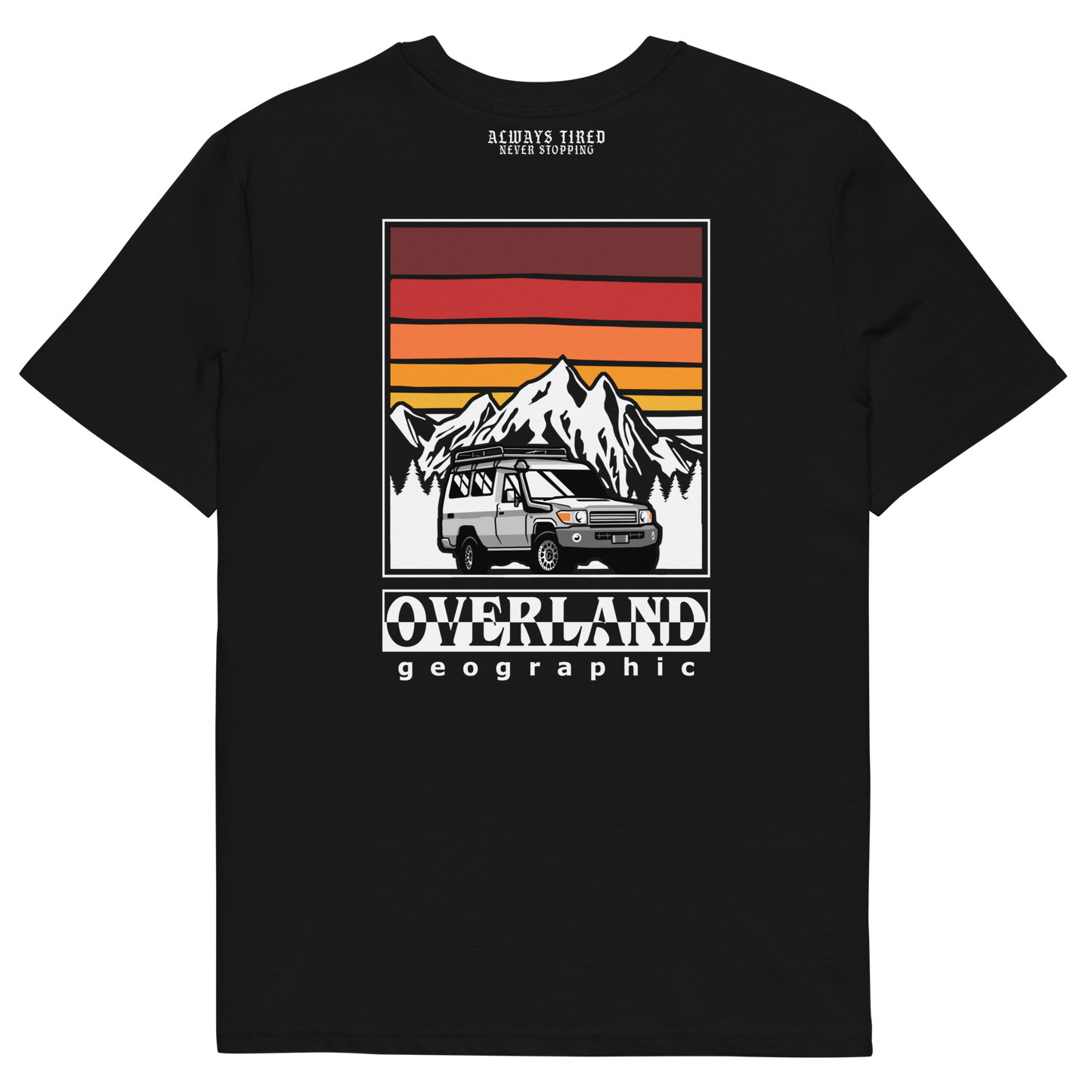 Land Cruiser 78 Overland Back Print Heavier T