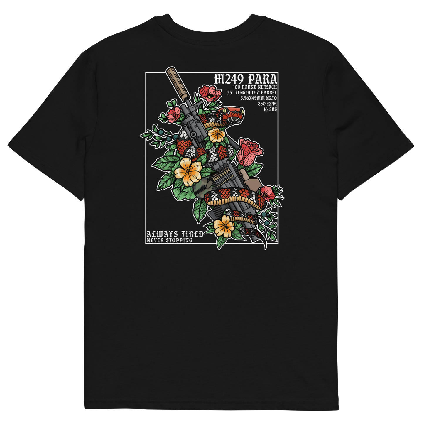 M249 Colored Back Print Heavier T