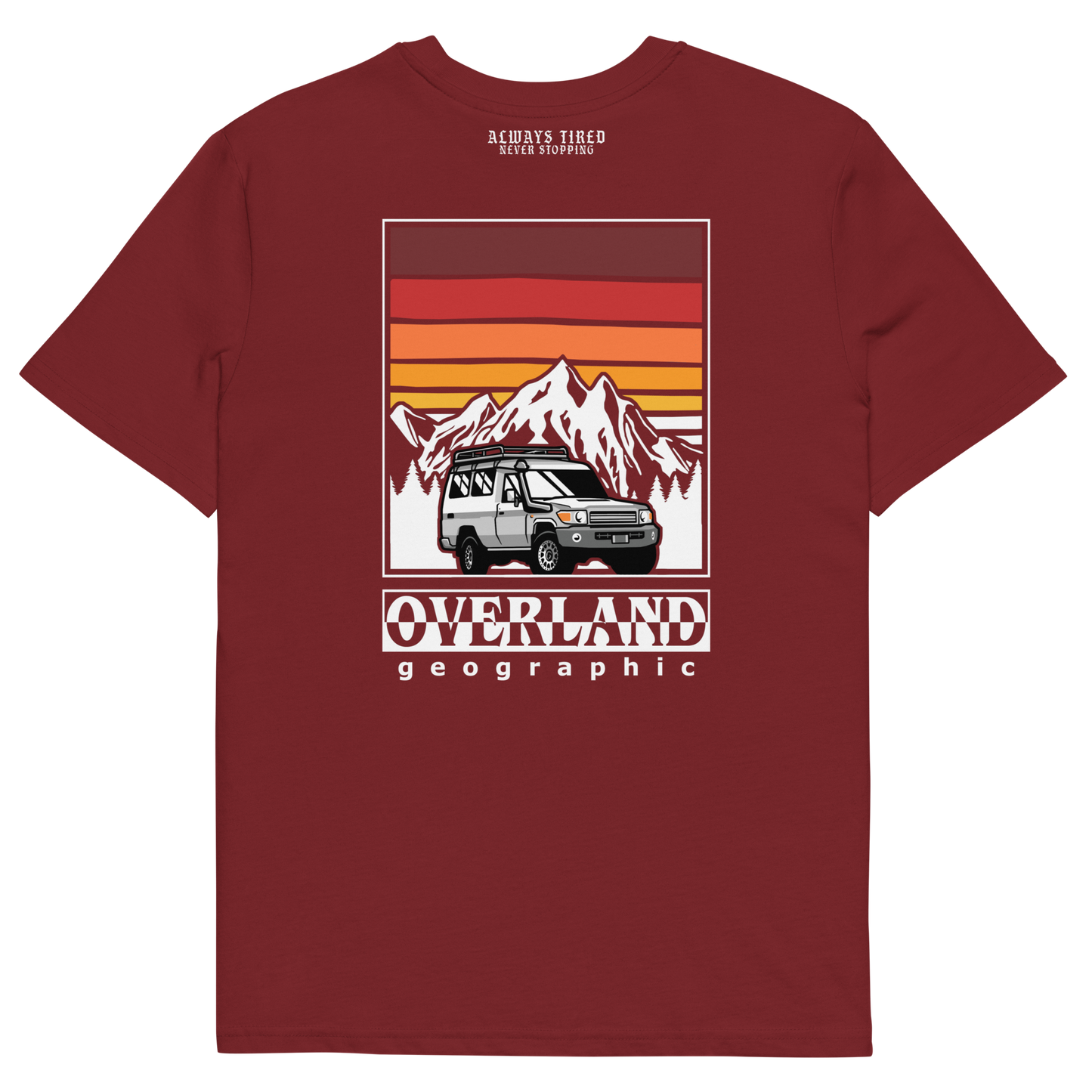 Land Cruiser 78 Overland Back Print Heavier T