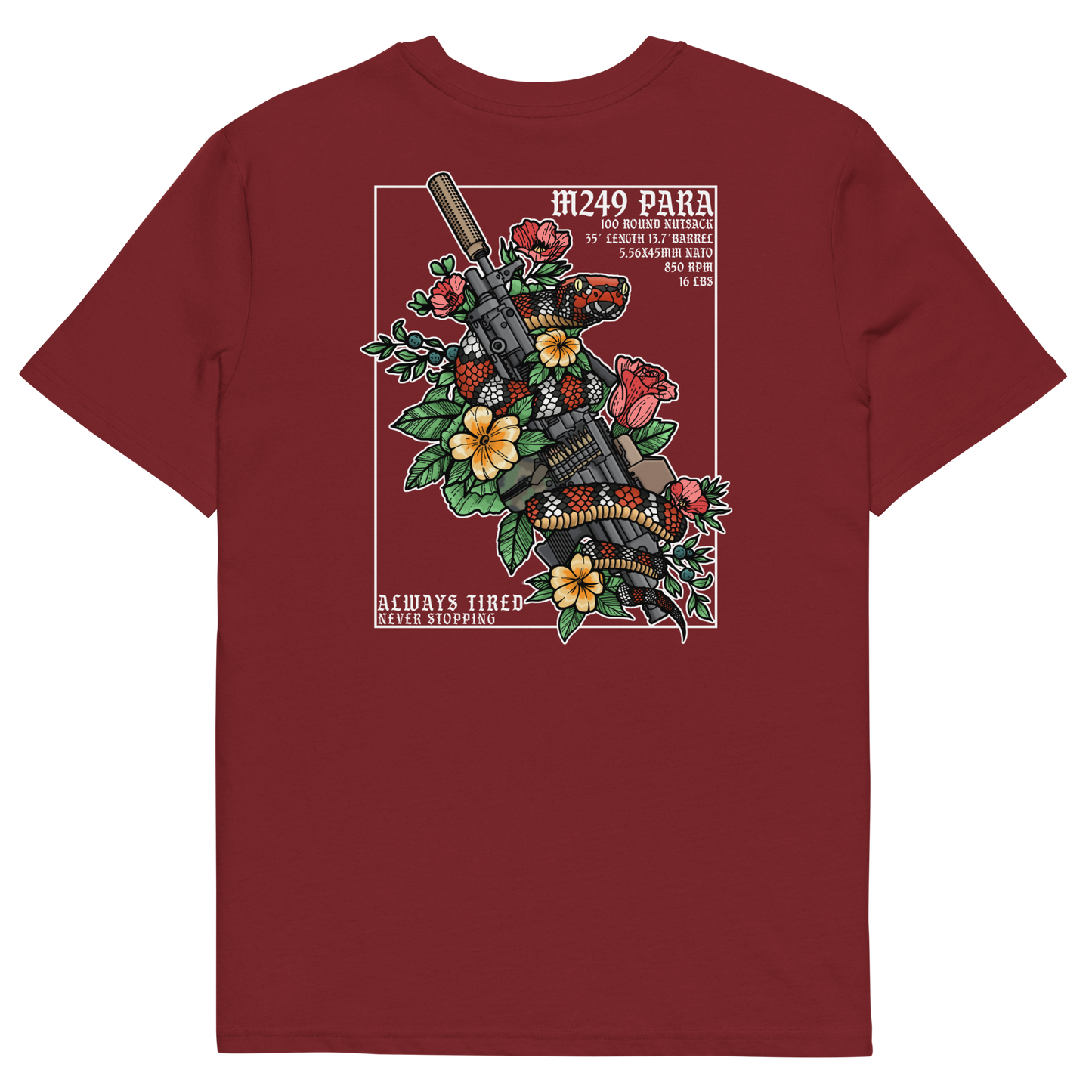 M249 Colored Back Print Heavier T