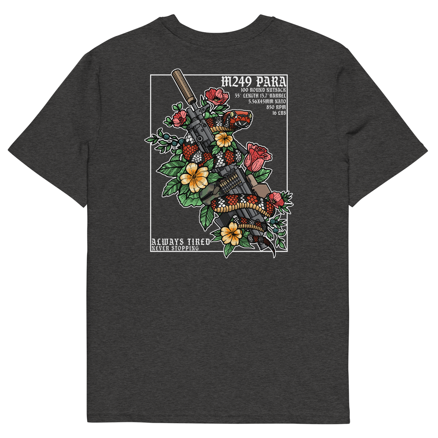 M249 Colored Back Print Heavier T