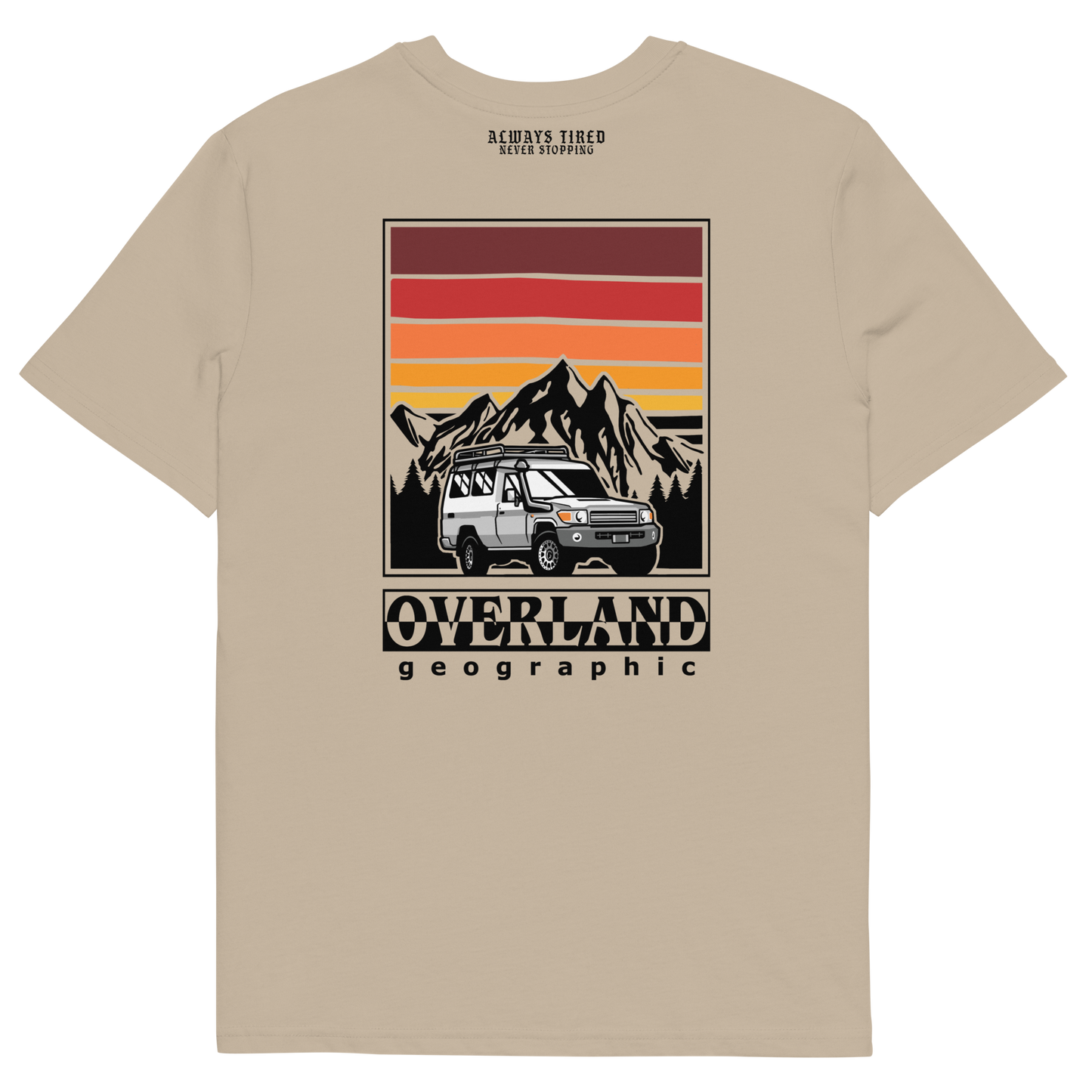 Land Cruiser 78 Overland Back Print Heavier T