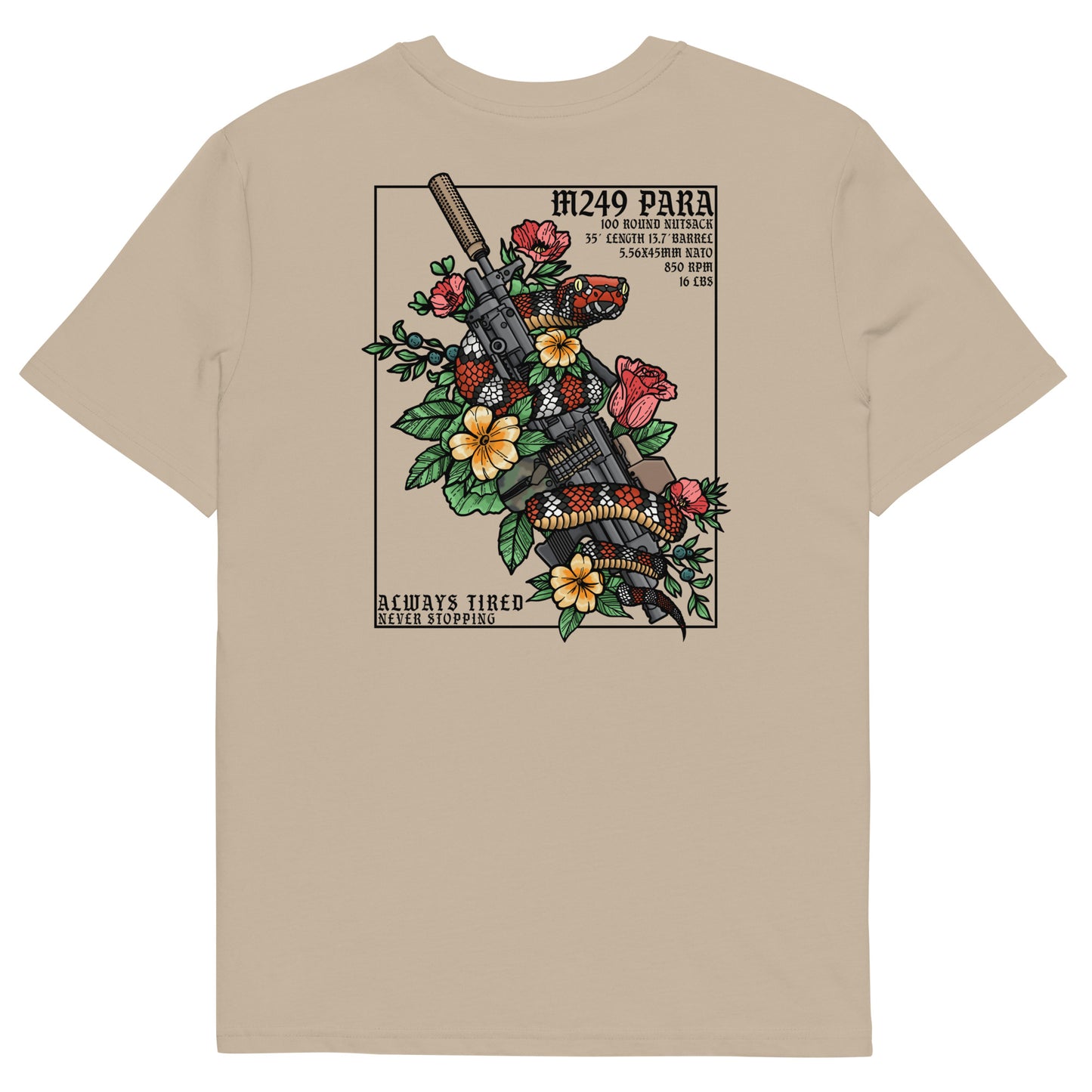 M249 Colored Back Print Heavier T