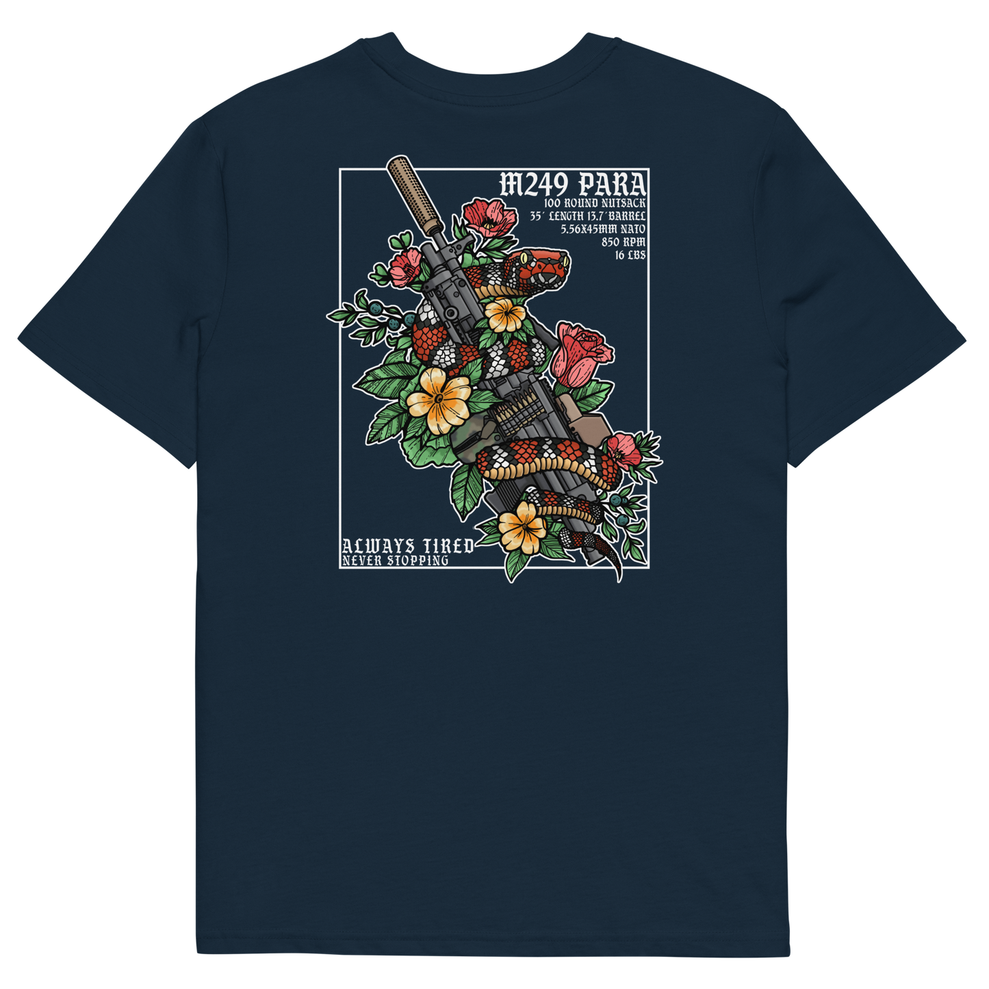 M249 Colored Back Print Heavier T