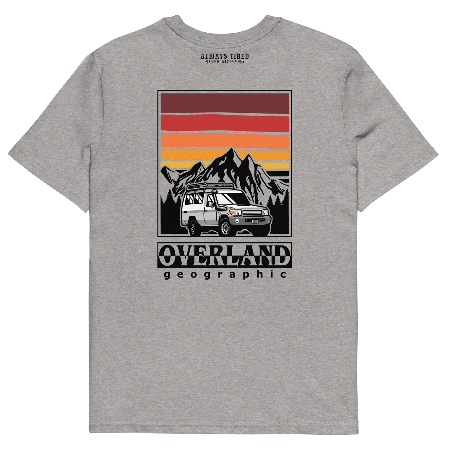 Land Cruiser 78 Overland Back Print Heavier T