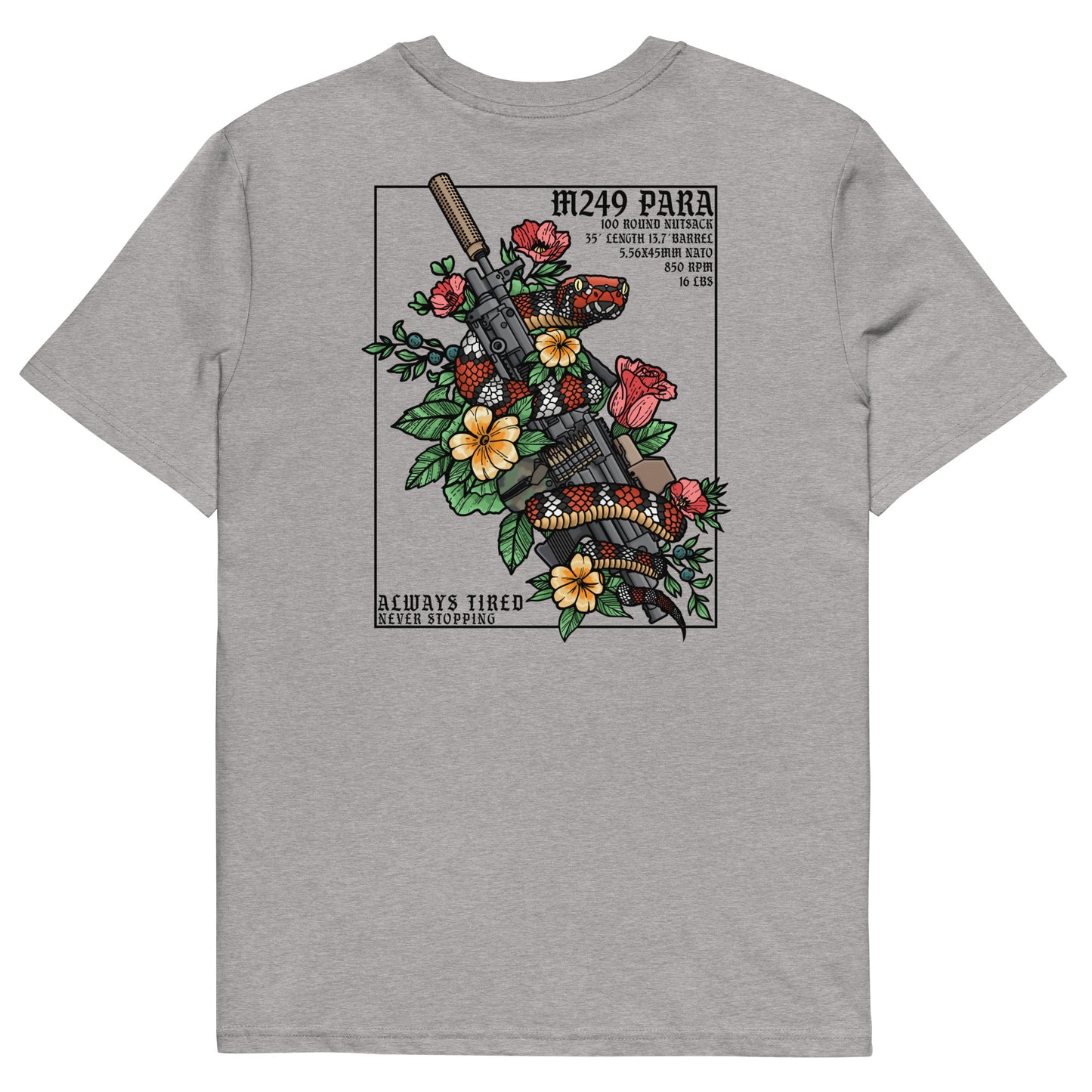M249 Colored Back Print Heavier T