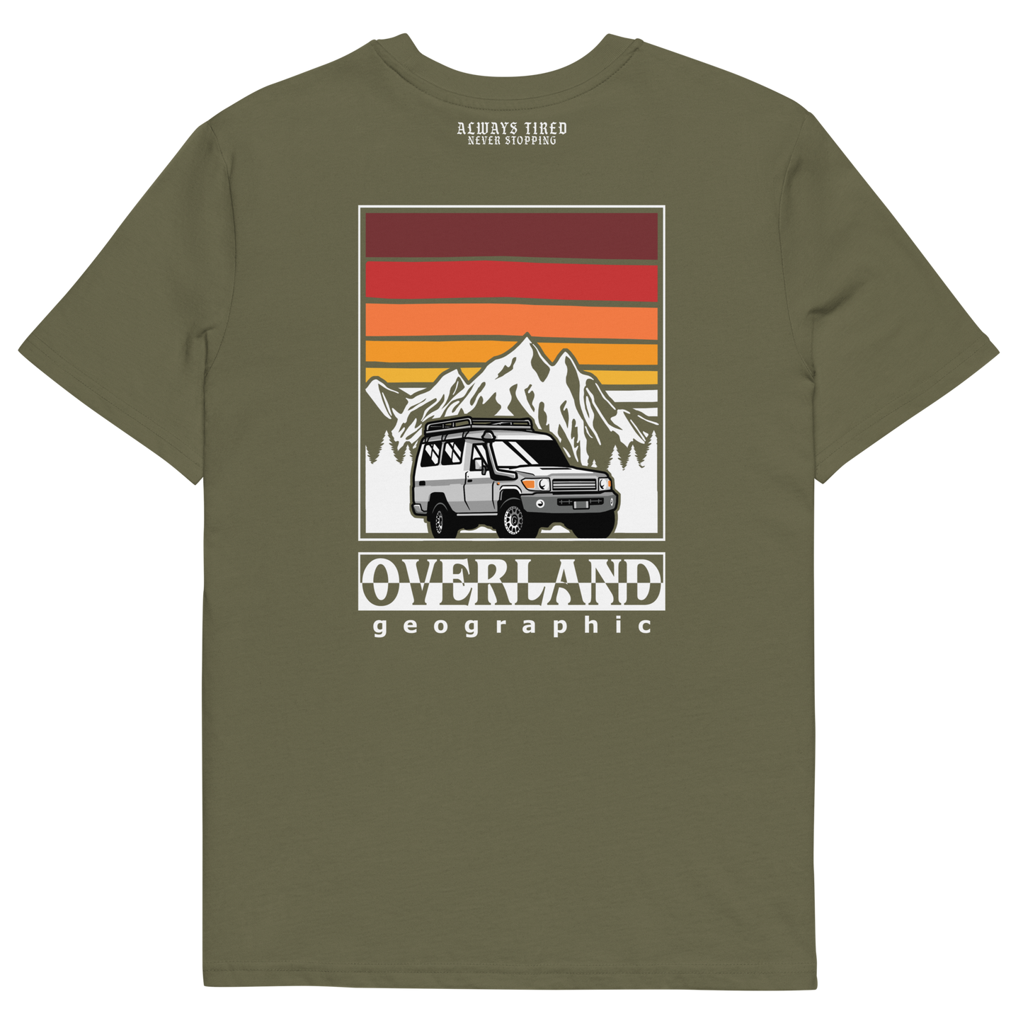 Land Cruiser 78 Overland Back Print Heavier T
